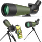 Gosky 20-60x80 Longue Vue étanche avec trépied, Sac de Transport et Adaptateur pour Smartphone - Télescope incliné BAK4 - pour l Gosky 20-60x80 Longue Vue étanche avec trépied, Sac de Transport et Adaptateur pour Smartphone - Télescope incliné BAK4 - pour l