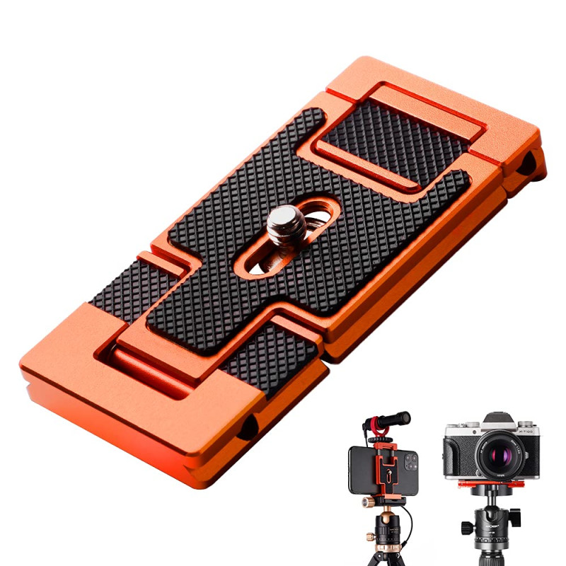 K&F Concept Plaque de Fixation Rapide, Montage sur trépied pour Arca Standard vis1/4 Pouce pour Appareil Photo, DSLR, ILDC, télé K&F Concept Plaque de Fixation Rapide, Montage sur trépied pour Arca Standard vis1/4 Pouce pour Appareil Photo, DSLR, ILDC, télé