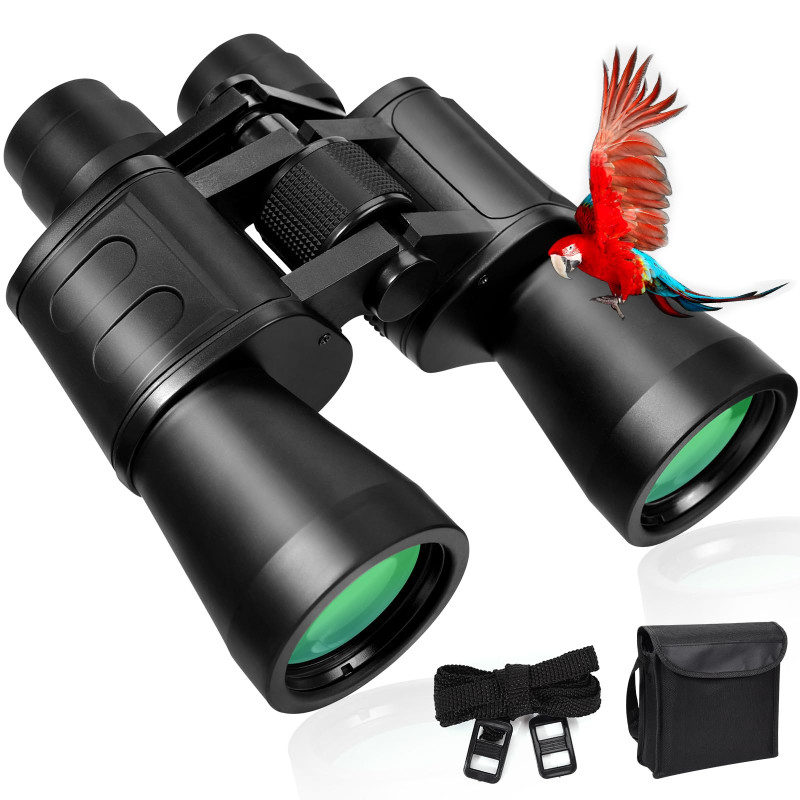 10x50 Haute Jumelles Adultes Puissante, Portables Jumelles Nocturne, Jumelles Compactes pour Adultes, l'observation des Oiseaux 