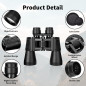 10x50 Haute Jumelles Adultes Puissante, Portables Jumelles Nocturne, Jumelles Compactes pour Adultes, l'observation des Oiseaux 