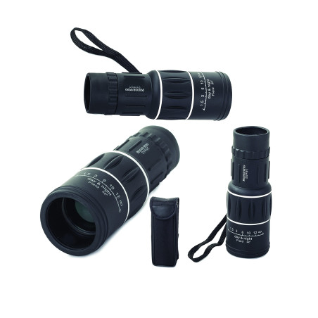 PARENCE - Jumelle Monoculaire 16 X 52 avec Fonction Nuit - Housse de Transport & Outil de Nettoyage - Lentille blindée - Idéal C