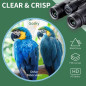 Gosky 10x42 Jumelles Adultes Puissantes HD - pour Observation des Oiseaux, Étoiles, Voyages, Chasse et Sport - avec Adaptateur p