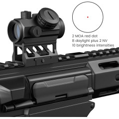 Feyachi V30 2MOA Red Dot Sight Auto on & Off 1x20mm Compact Red Dot Optique, couvercles de lentilles Flip Up et Dispositif Anti