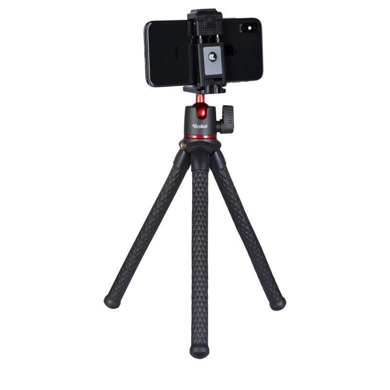 Rollei Monkey Pod 2 Mini trépied Flexible avec Support pour Smartphone, rotule 1/4" 22773 Rollei Monkey Pod 2 Mini trépied Flexible avec Support pour Smartphone, rotule 1/4" 22773