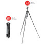 Manfrotto Element MII Trépied pour Appareil Photo en Aluminium avec Rotule et Sac de Transport, Support pour Smartphone et Télép Manfrotto Element MII Trépied pour Appareil Photo en Aluminium avec Rotule et Sac de Transport, Support pour Smartphone et Télép