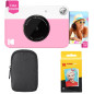 KODAK Appareil Photo Instantané Printomatic (Rose) Coffret Basique + Papier Zink (20 Feuilles) + boîtier Deluxe + Courroie Confo KODAK Appareil Photo Instantané Printomatic (Rose) Coffret Basique + Papier Zink (20 Feuilles) + boîtier Deluxe + Courroie Confo