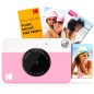 KODAK Appareil Photo Instantané Printomatic (Rose) Coffret Basique + Papier Zink (20 Feuilles) + boîtier Deluxe + Courroie Confo KODAK Appareil Photo Instantané Printomatic (Rose) Coffret Basique + Papier Zink (20 Feuilles) + boîtier Deluxe + Courroie Confo