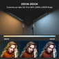 RALENO Lampes Vidéo LED 2-Pack, Panneau Vidéo 192 LED, avec Trépied réglable 180cm, Sac à main, Luminosité bicolore 2500-6500K, 