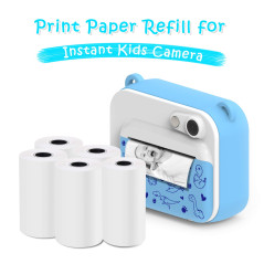 5 Rollen Druckpapier für Kinderkamera, Sofortdruck Thermopapier, Nachfüllpapier für Kinderkamera (Länge: 23,95 Fuß & Breite: 2,2