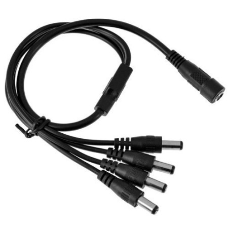 BW haute qualité 12 V 5 A 60 W DC Power Supply avec une caméra de vidéosurveillance à 4 voies câble répartiteur d'alimentation p