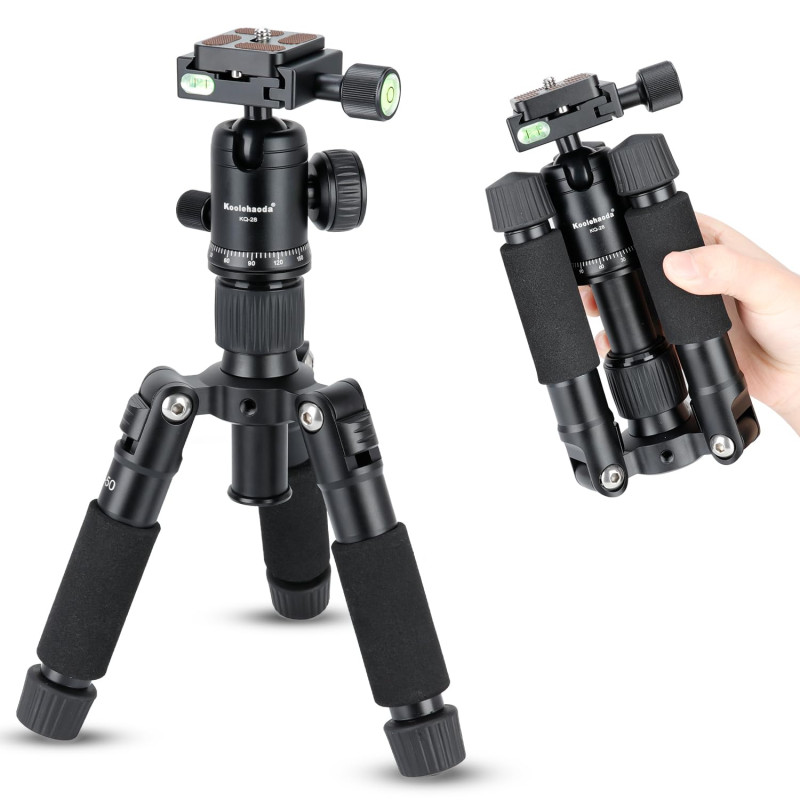 Koolehaoda Mini trépied Portable en Alliage d'aluminium Hauteur 51 cm avec rotule 360 degrés et Sac pour Appareil Photo Reflex Koolehaoda Mini trépied Portable en Alliage d'aluminium Hauteur 51 cm avec rotule 360 degrés et Sac pour Appareil Photo Reflex