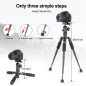 Koolehaoda Mini trépied Portable en Alliage d'aluminium Hauteur 51 cm avec rotule 360 degrés et Sac pour Appareil Photo Reflex Koolehaoda Mini trépied Portable en Alliage d'aluminium Hauteur 51 cm avec rotule 360 degrés et Sac pour Appareil Photo Reflex