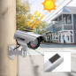 Factice Caméra Surveillance à l'énergie Solaire Appareil-Photo de dôme de télévision en Circuit fermé de sécurité avec la lumièr Factice Caméra Surveillance à l'énergie Solaire Appareil-Photo de dôme de télévision en Circuit fermé de sécurité avec la lumièr