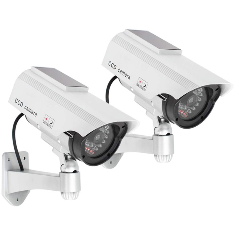com-four® 2X Caméra factice pour l'extérieur - caméra factice avec Support Mural - Camera Exterieur - Camera factice (02 pièces) com-four® 2X Caméra factice pour l'extérieur - caméra factice avec Support Mural - Camera Exterieur - Camera factice (02 pièces)