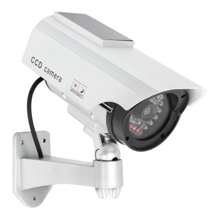 com-four® 2X Caméra factice pour l'extérieur - caméra factice avec Support Mural - Camera Exterieur - Camera factice (02 pièces)