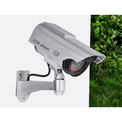com-four® 2X Caméra factice pour l'extérieur - caméra factice avec Support Mural - Camera Exterieur - Camera factice (02 pièces)