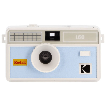 Kodak i60 Appareil Photo réutilisable 35 mm – Style rétro, sans Mise au Point, Flash intégré, Flash à Pression et Pop-up (Bleu L