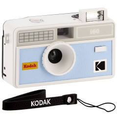 Kodak i60 Appareil Photo réutilisable 35 mm – Style rétro, sans Mise au Point, Flash intégré, Flash à Pression et Pop-up (Bleu L
