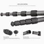 Leofoto - Monopode en Carbone - Travaux Lourds - Capacité de Poids : 15 kg - Max. Hauteur: 153 cm (sans rotule) - Cinq Sections Leofoto - Monopode en Carbone - Travaux Lourds - Capacité de Poids : 15 kg - Max. Hauteur: 153 cm (sans rotule) - Cinq Sections