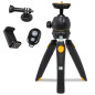 Kodak PhotoGear Mini trépied réglable avec rotule 360°, trépied de Table Compact 9" se convertit en Perche à Selfie 11", Pieds e Kodak PhotoGear Mini trépied réglable avec rotule 360°, trépied de Table Compact 9" se convertit en Perche à Selfie 11", Pieds e