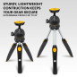 Kodak PhotoGear Mini trépied réglable avec rotule 360°, trépied de Table Compact 9" se convertit en Perche à Selfie 11", Pieds e Kodak PhotoGear Mini trépied réglable avec rotule 360°, trépied de Table Compact 9" se convertit en Perche à Selfie 11", Pieds e