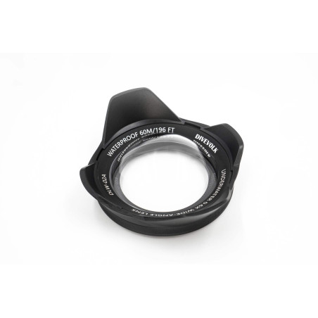 Objectif de conversion grand angle sous-marin X0.6 pour boîtier DIVEVOLK et caméra d'action