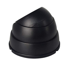 O&W Security Caméra factice, fausse caméra avec objectif et LED clignotante, utilisation à l’intérieur et à l’extérieur