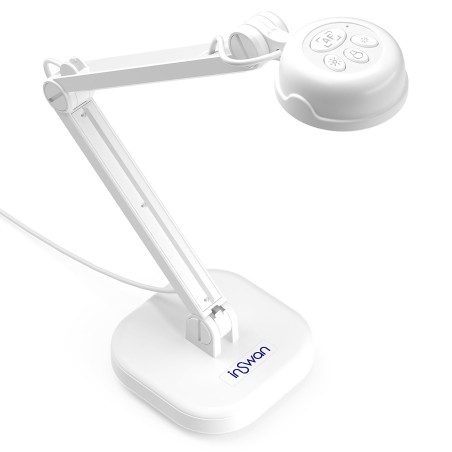 INSWAN INS-1 Visualiseur/Caméra de Document USB - autofocus, éclairage LED, Microphone, conférences Web, Cours à Distance, pour 