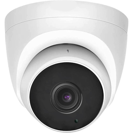 WiTi 5MP HD Caméra IP PoE Dôme en métal pour intérieur extérieur,Grand Angle Objectif 2,8mm Caméras vidéo de sécurité,Audio du M
