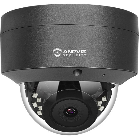 Anpviz 5MP HD POE IP Camera Outdoor, Caméra de sécurité Intérieure Extérieure Imperméable, Caméra de Vision Nocturne IR Soutien