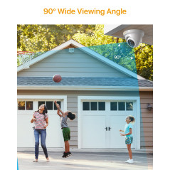 Anlapus 1080P Caméra de Surveillance Extérieure IP66 Objectif de 3.6mm, 24 m Vision Nocturne, 4-en-1 Caméra pour Kit Vidéo Surve