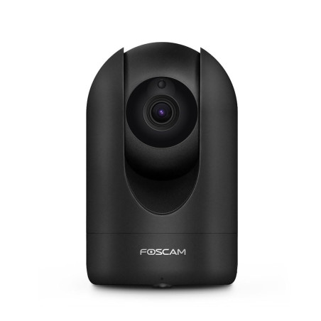 Foscam - R4M-B - Caméra IP Intérieure Motorisée 4MP Noir - Caméra Wi-FI avec Consultation et Pilotage à Distance 24h/24 et 7j/7