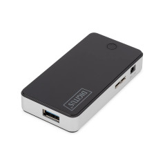 Digitus DA-70231- Hub USB - Hub 4 Ports USB 3.2 Gen 1 Type A - Transfert de données Ultra-Rapide jusqu'à 5 Gbit/s - Compact et P