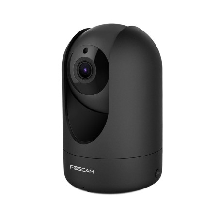 Foscam - R4M-B - Caméra IP Intérieure Motorisée 4MP Noir - Caméra Wi-FI avec Consultation et Pilotage à Distance 24h/24 et 7j/7