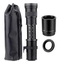 JINTU 420-1600 mm Téléobjectif à Zoom Compatible avec Les appareils Photo Reflex numériques 4000D 90D 80D 70D 60D 50D 650D 550D