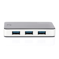 Digitus DA-70231- Hub USB - Hub 4 Ports USB 3.2 Gen 1 Type A - Transfert de données Ultra-Rapide jusqu'à 5 Gbit/s - Compact et P
