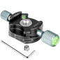 koolehaoda 360 ° Mini tête panoramique Métal Clamp Compatible avec RRS / Arca-Swiss Rotule Plateau Rapide, Caméra Trépied BallHe koolehaoda 360 ° Mini tête panoramique Métal Clamp Compatible avec RRS / Arca-Swiss Rotule Plateau Rapide, Caméra Trépied BallHe