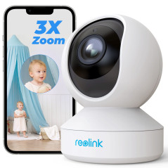 Reolink 5MP PTZ Camera Surveillance WiFi Interieur 2,4/5GHz, Audio Bidirectionnel, Zoom Optique 3X, Détection de Mouvement & Ale