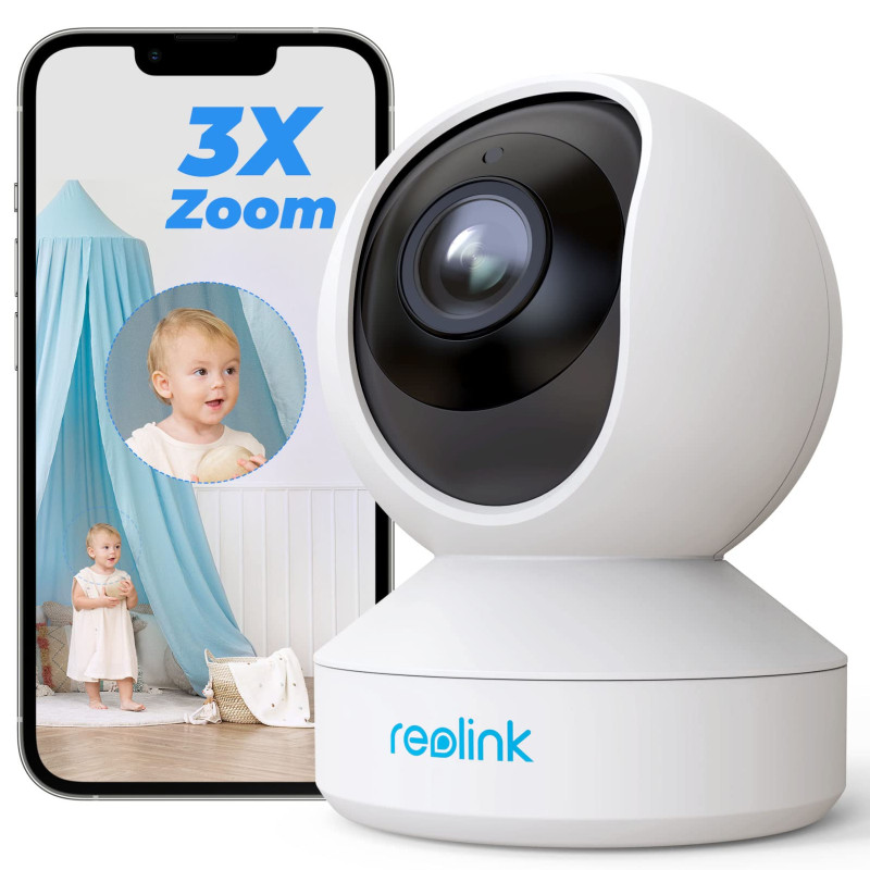 Reolink 5MP PTZ Camera Surveillance WiFi Interieur 2,4/5GHz, Audio Bidirectionnel, Zoom Optique 3X, Détection de Mouvement & Ale Reolink 5MP PTZ Camera Surveillance WiFi Interieur 2,4/5GHz, Audio Bidirectionnel, Zoom Optique 3X, Détection de Mouvement & Ale