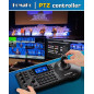 FoMaKo Contrôleur PTZ NDI avec Joystick 4D, LAN PoE, écran de prévisualisation en Temps réel, 7 caméras raccourcis Clavier, Comp FoMaKo Contrôleur PTZ NDI avec Joystick 4D, LAN PoE, écran de prévisualisation en Temps réel, 7 caméras raccourcis Clavier, Comp