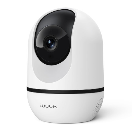 WUUK 4MP/2.5K Caméra Surveillance WiFi Intérieur,Pan/Tilt à 360° Caméra Intérieure de Sécurité du Domicile, Caméra Bébé avec APP