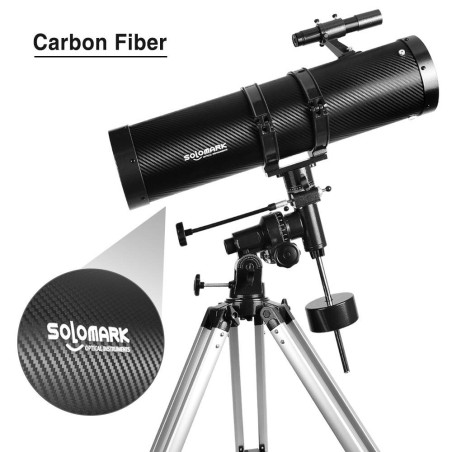 Télescope 130EQ Newton Réflecteur Télescope pour Adultes, Télescopes Professionnels pour Adultes, Livré avec Adaptateur Smartpho
