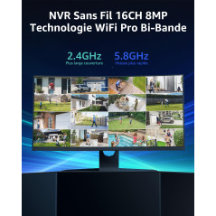 ANNKE 3MP Kit Caméra de Surveillance WiFi Extérieure, 10CH 5MP 1To NVR et 4X 3MP IP Caméra, Audio Bidirectionnel, Détection de M