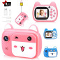 TOYOGO Appareil Photo numérique pour Filles et garçons, Double Objectif HD 1080P, Carte SD 32G, enregistreur vidéo pour Enfants 
