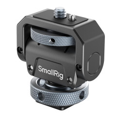 SMALLRIG Moniteur Mount Lite avec Cold Shoe, Pivotant 360° et Porte-Tige d'Inclinaison de 180°, Une Capacité de Charge Maximale 