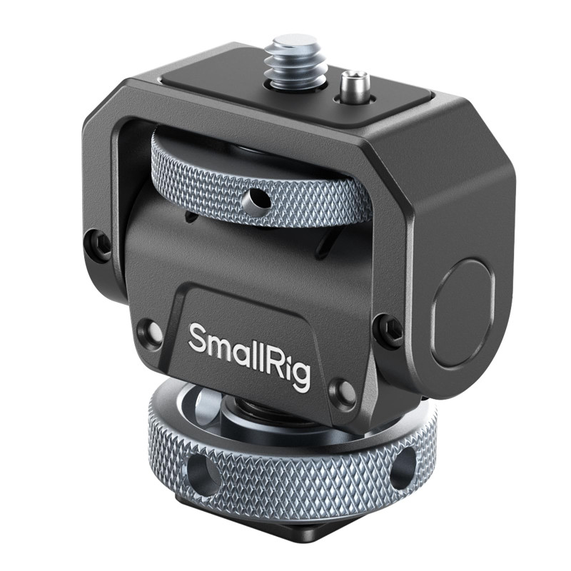 SMALLRIG Moniteur Mount Lite avec Cold Shoe, Pivotant 360° et Porte-Tige d'Inclinaison de 180°, Une Capacité de Charge Maximale SMALLRIG Moniteur Mount Lite avec Cold Shoe, Pivotant 360° et Porte-Tige d'Inclinaison de 180°, Une Capacité de Charge Maximale