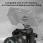 SMALLRIG Moniteur Mount Lite avec Cold Shoe, Pivotant 360° et Porte-Tige d'Inclinaison de 180°, Une Capacité de Charge Maximale SMALLRIG Moniteur Mount Lite avec Cold Shoe, Pivotant 360° et Porte-Tige d'Inclinaison de 180°, Une Capacité de Charge Maximale