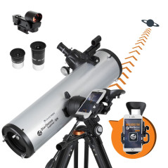 Celestron 22461 StarSense Explore DX 130 Télescope réflecteur newtonien, avec Application pour Smartphone - Compatible iOS/Andro