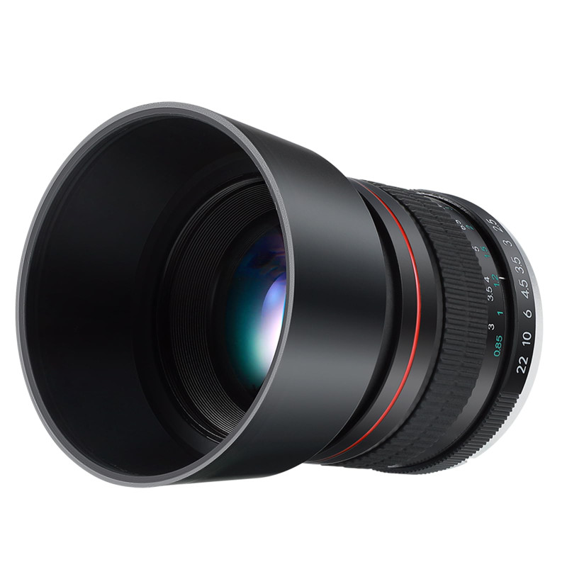 Objectif EF JINTU 85mm f1.8 Portrait Lentilles pour Canon EOS Rebel 4000d 2000d 80d 90d 5D III 6d 7D II 60D 70D 250d 750d 760d 1