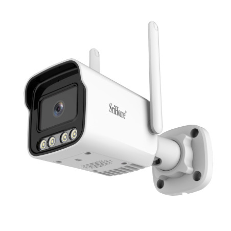 Caméra de Surveillance Vidéo Extérieure, Sricam Caméra de Sécurité WiFi, Imperméable, Vision Nocturne, Détection de Movement, Su
